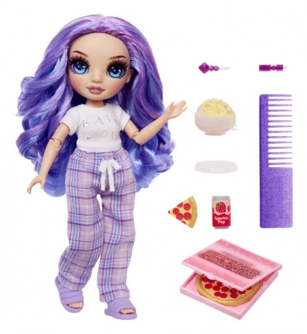 Rainbow High Junior Fashion Doll in Pajamas - Violet Willow