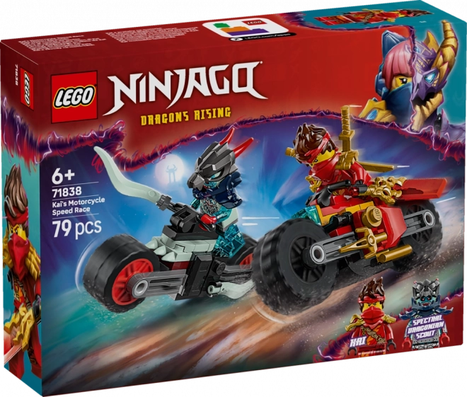 Lego Ninjago Kai und Motorradrennen