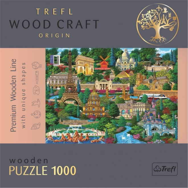 Wood Craft Origin France Famous Landmarks Puzzle 1000 Pieces