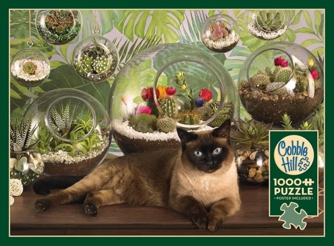 Cobble Hill Cat and Terrariums 1000-Piece Puzzle