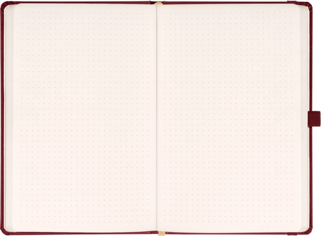 Notique dotted notebook in burgundy