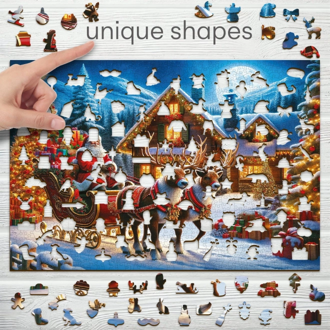 Wooden City Wooden Puzzle Santa Claus Comes