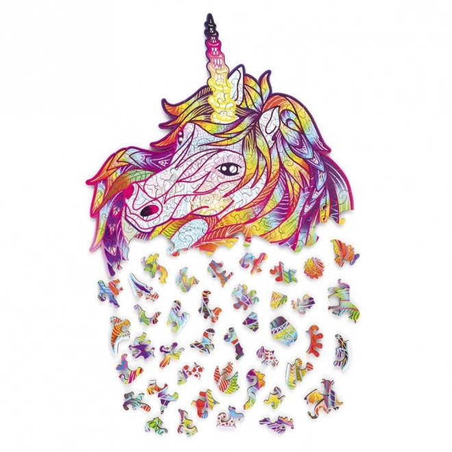 Wooden Rainbow Unicorn Puzzle