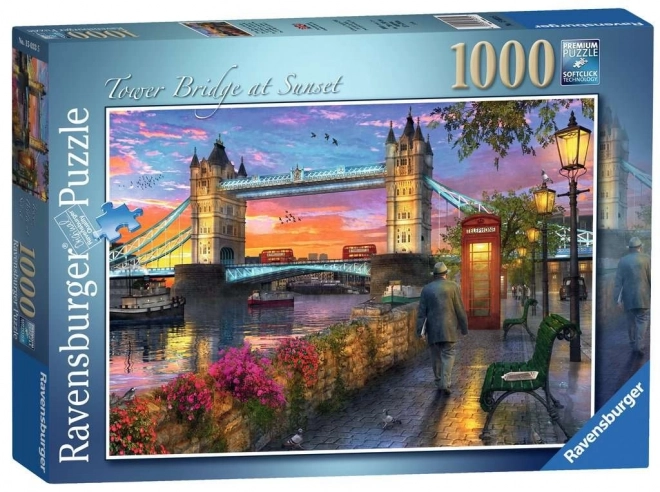 1000 Piece Puzzle Sunset over Tower Bridge