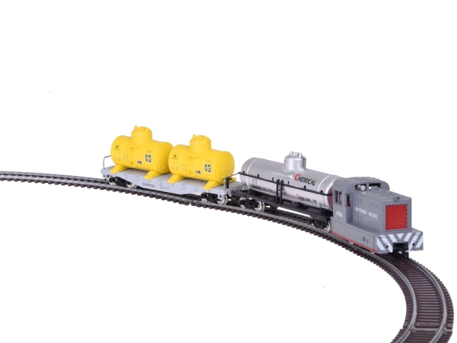 Electric Train Set with Control Unit - Freight Train with Tank Cars