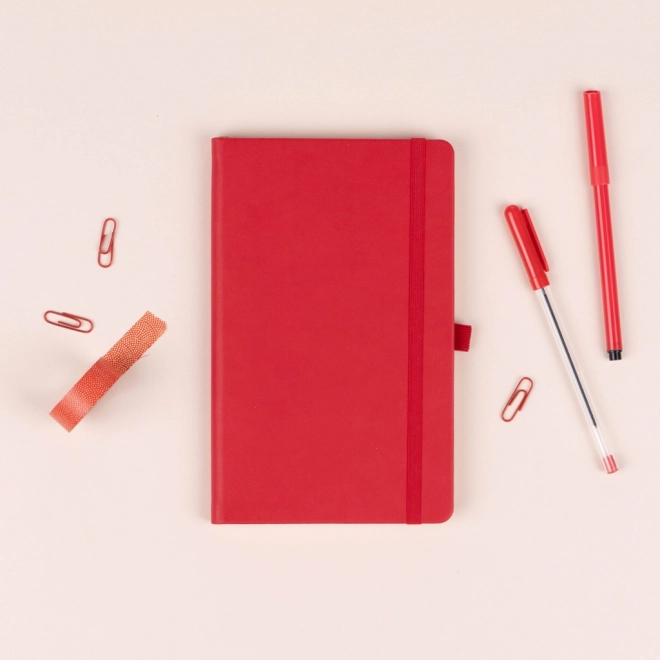 Red Lined Notebook