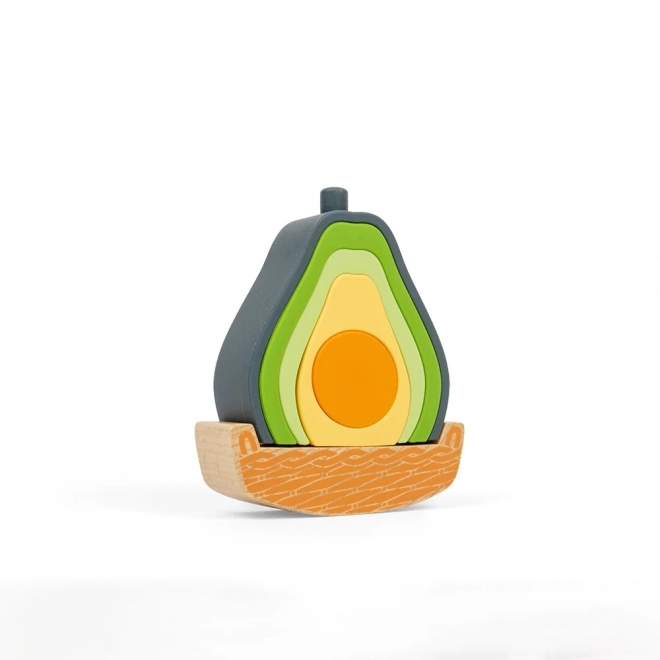 Avocado Balancing Stacker Toy