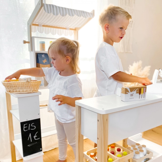 Wooden Play Market Stand Fresh