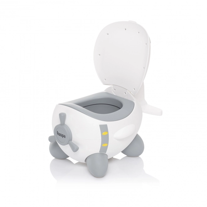 Potty Chair Airplane Shape - Dove Grey