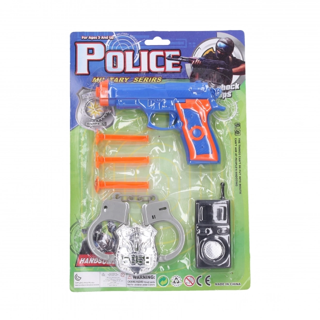 Police Officer Toy Set with Darts