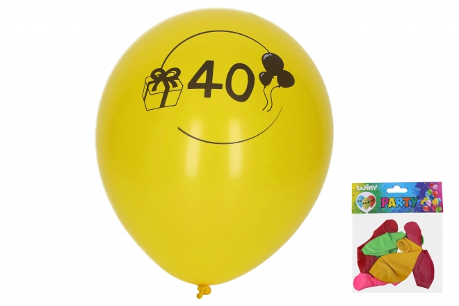 Balloon Set with Number 40