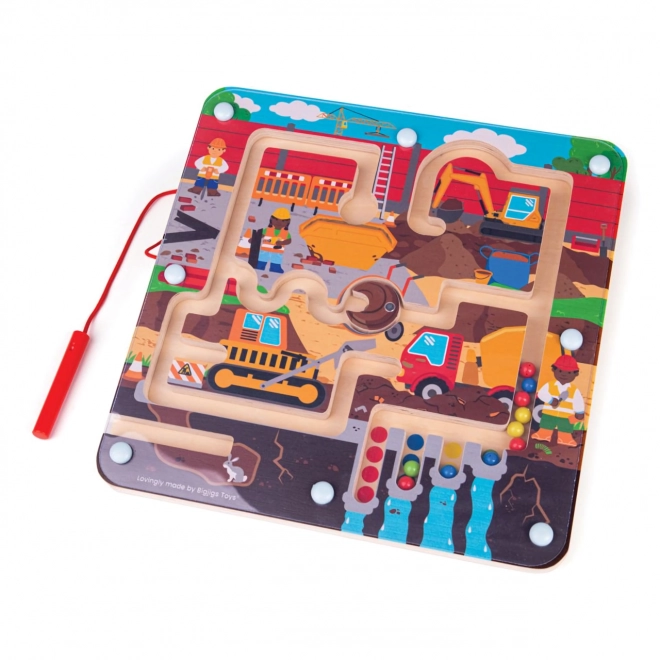 Magnetic Maze Toy Construction by Bigjigs