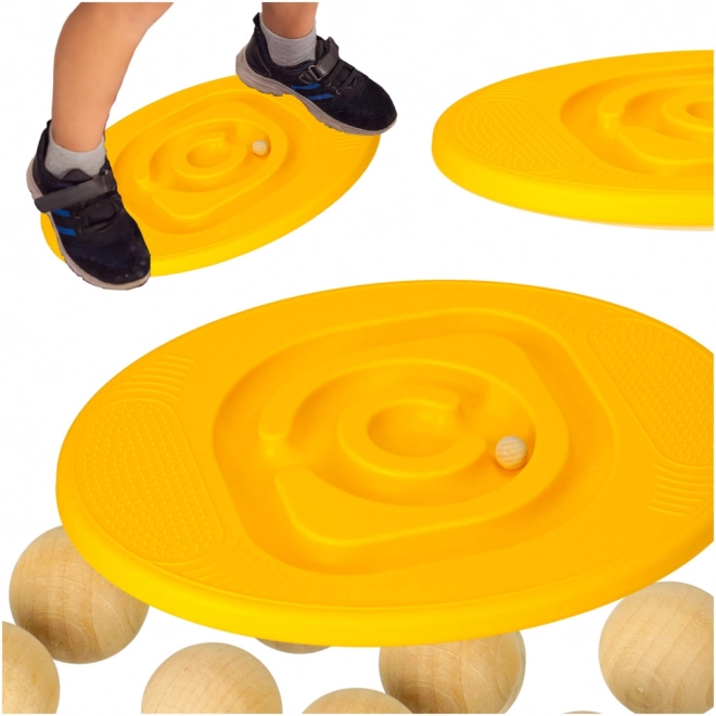Balance Board with Labyrinth for Children Yellow