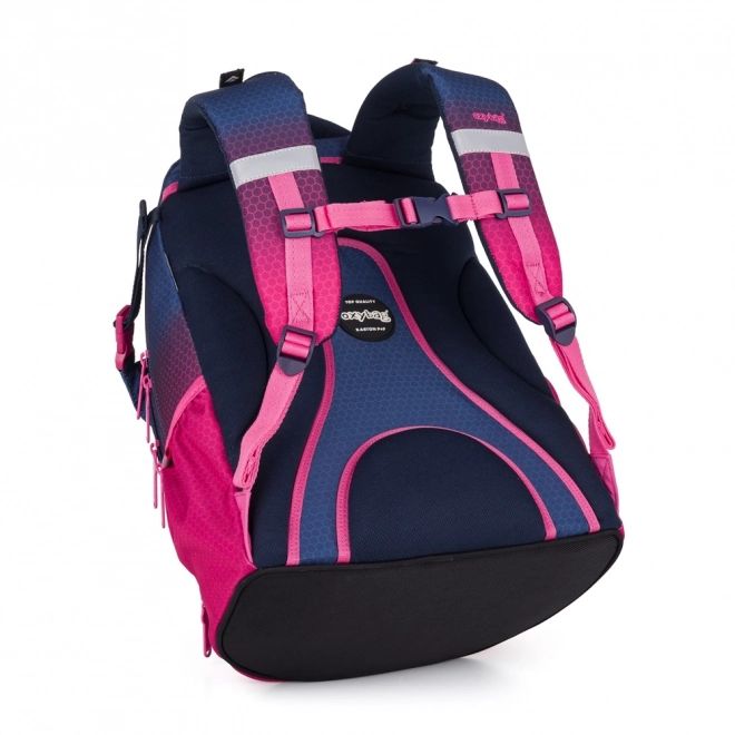 School Backpack Ombre Purple Blue