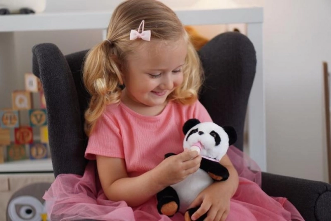 Interactieve panda met flesje