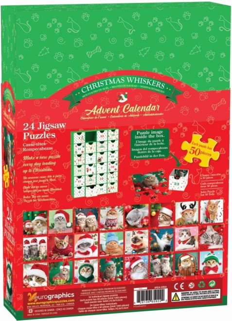 Eurographics Advent Calendar Christmas Mustaches Puzzle