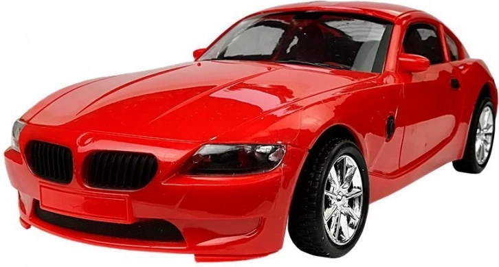 Red sports car for fast action