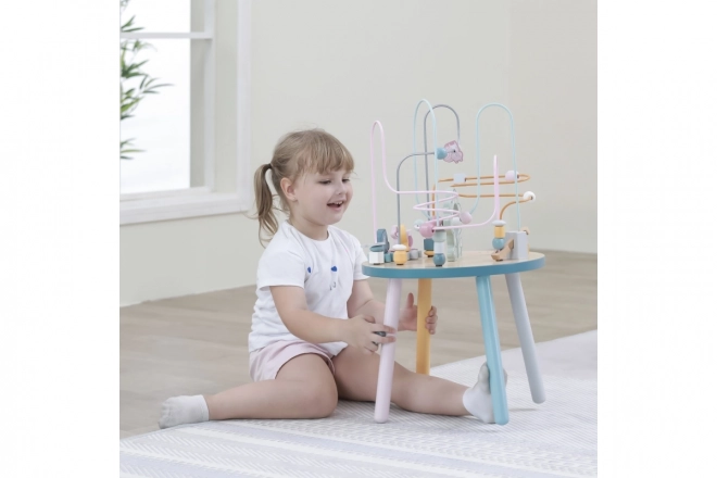 Wooden Activity Table with Maze