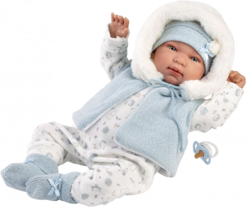 Newborn realistic doll Llorens with sounds 44 cm