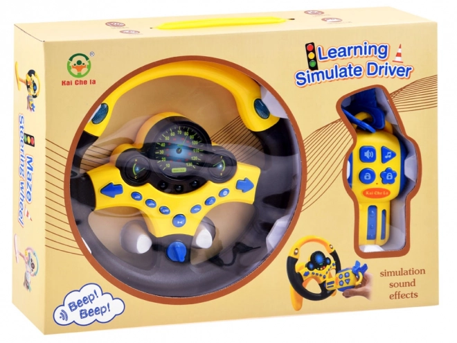 Interactive Steering Wheel Set With Sounds