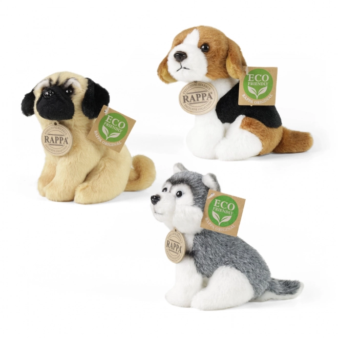 Eco-friendly Plush Sitting Dog 13 cm