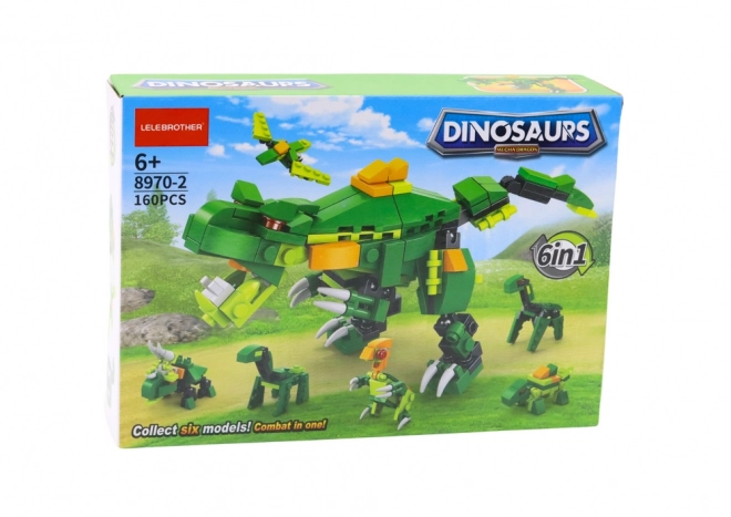 Construction Blocks Dinosaurs 6-in-1 DIY Set