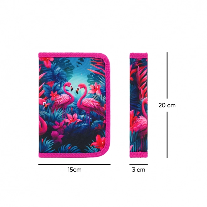 Baagl School Pencil Case Flamingo