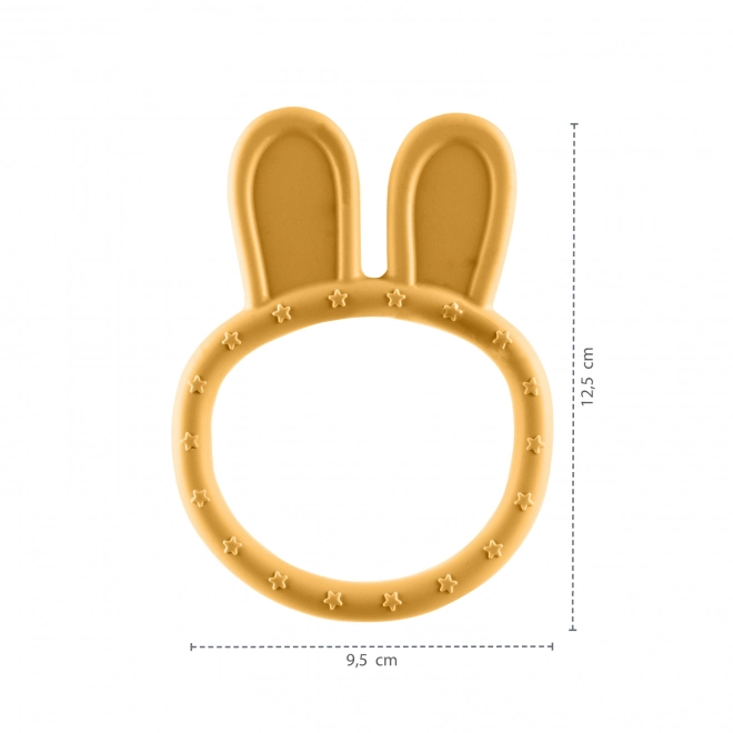 Silicone Teether Rabbit Sand Beige