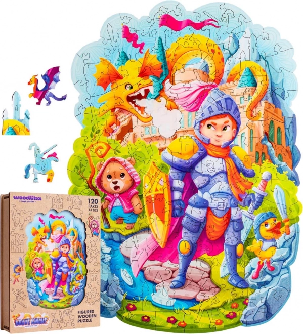 Colorful Wooden Puzzle - Brave Knight