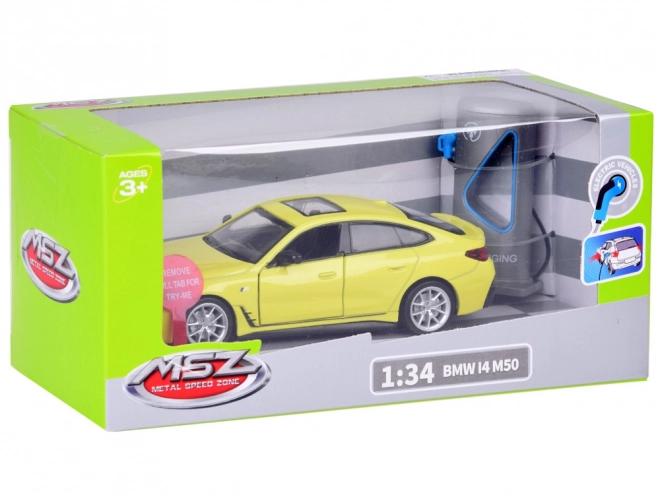 Metal Toy Car BMW i4 M50 Electric