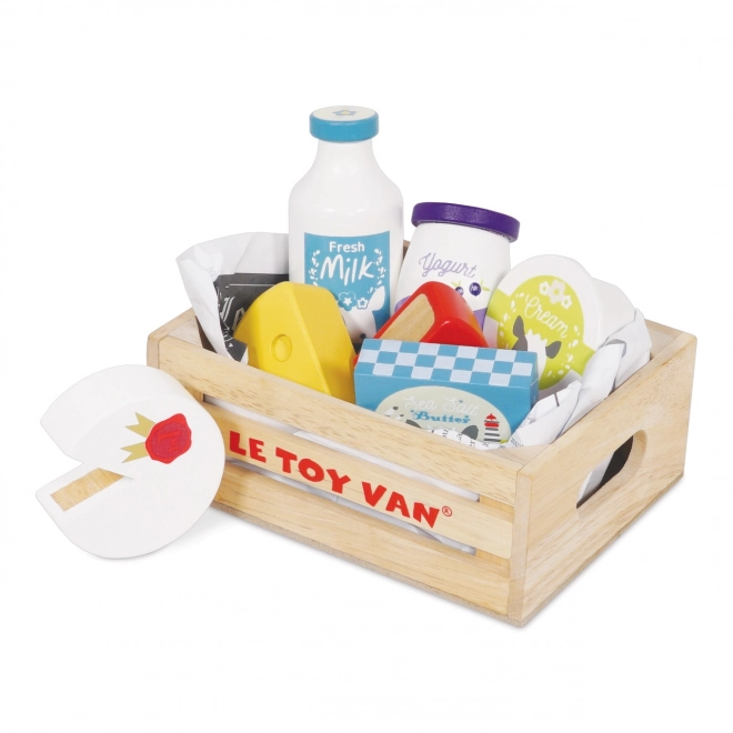 Le Toy Van Wooden Dairy Crate