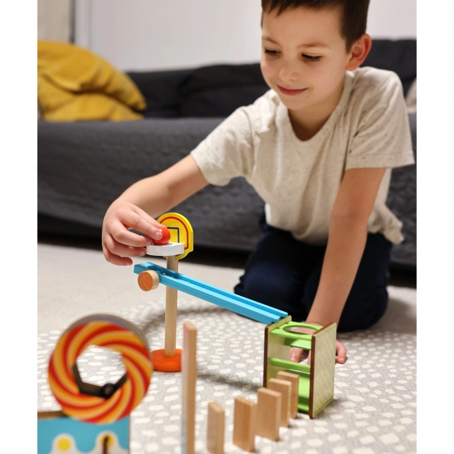 Verrückte Holz-Domino-Spiele