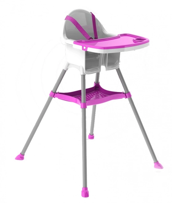 Doloni High Chair White-Purple