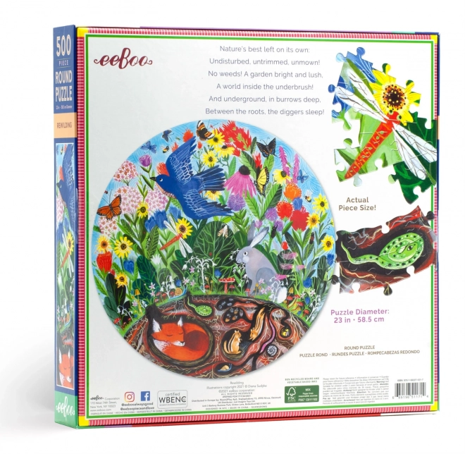 Eco-Friendly Wild Nature Round Puzzle