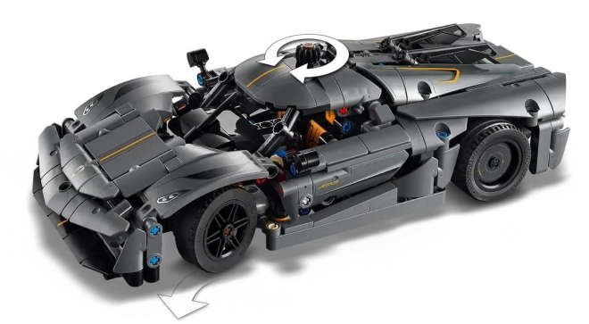 Gray Hypercar LEGO Technic Koenigsegg Jesko Absolut