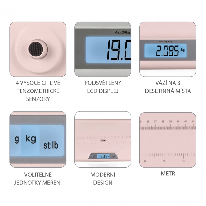 Digital Baby Scale Pink