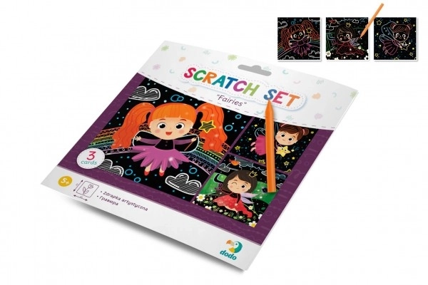 Scratch Art Pictures Set - Fairies