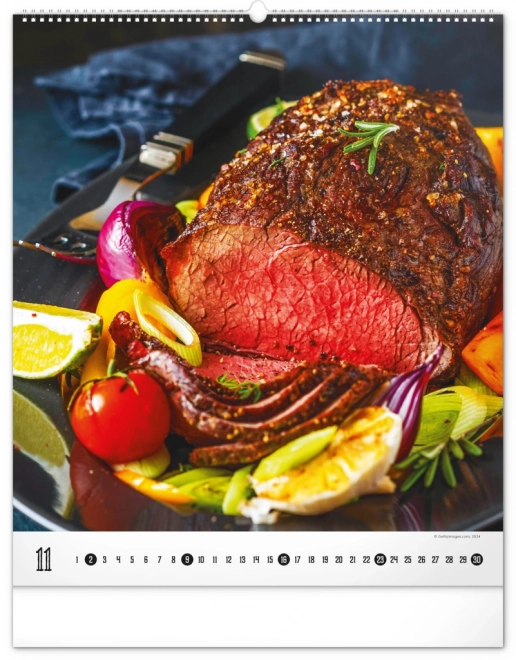 Wall Calendar Gourmet 2025