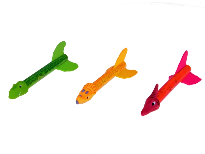 Trije barviti dinozavri z učinki