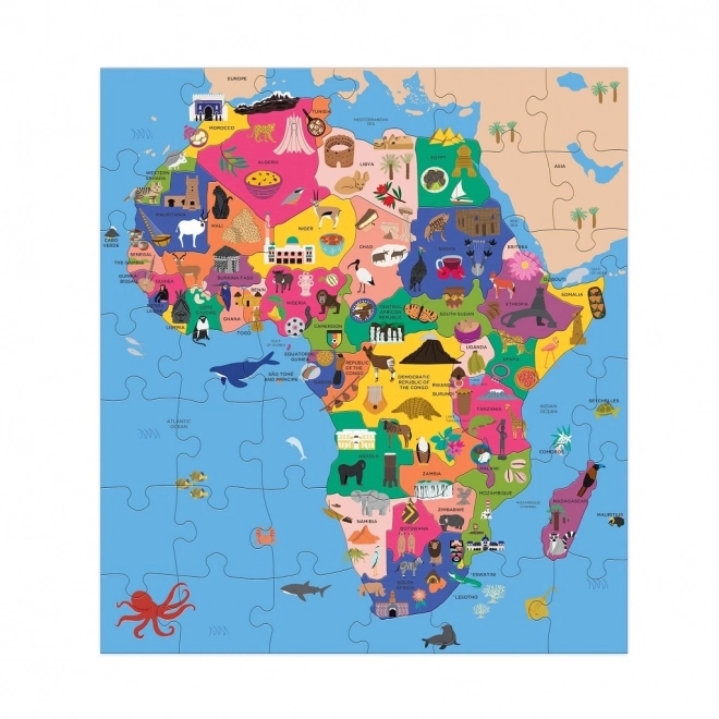 Geography Puzzle Map of Africa