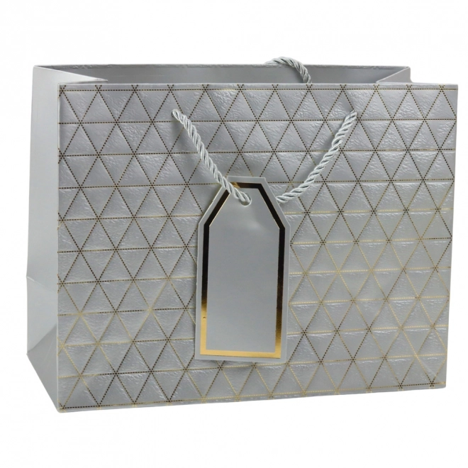 Borsa regalo con linee dorate