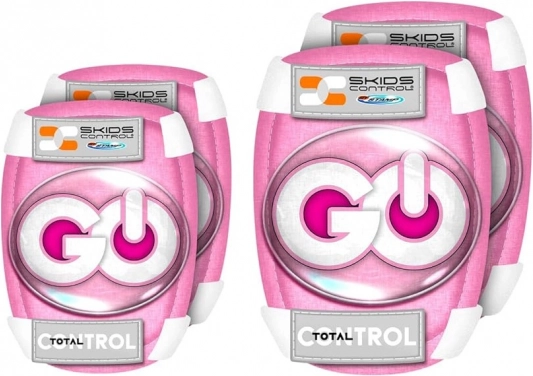 Children's Protective Set Pink - Helmet and Protectors