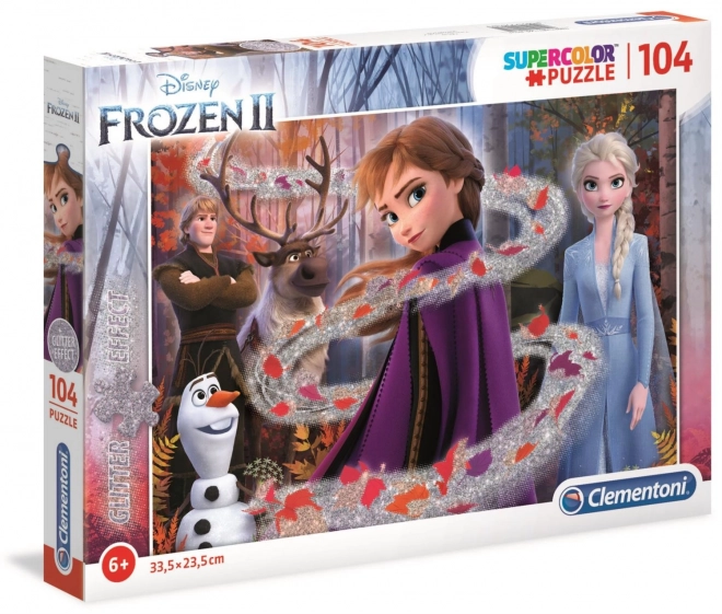 Frozen 2 Glitter Jigsaw Puzzle 104 Pieces