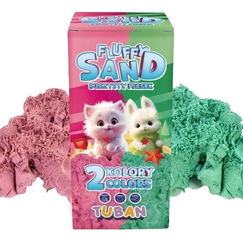 Fluffy Sand - Pink and Green Set