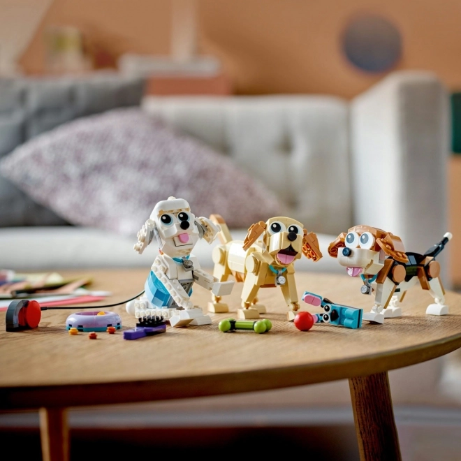 Charming LEGO Dogs 3-in-1 Set