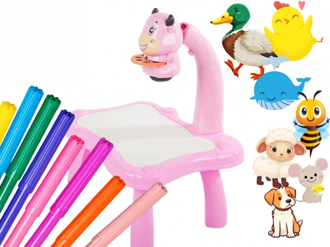 Kids Drawing Projector Table