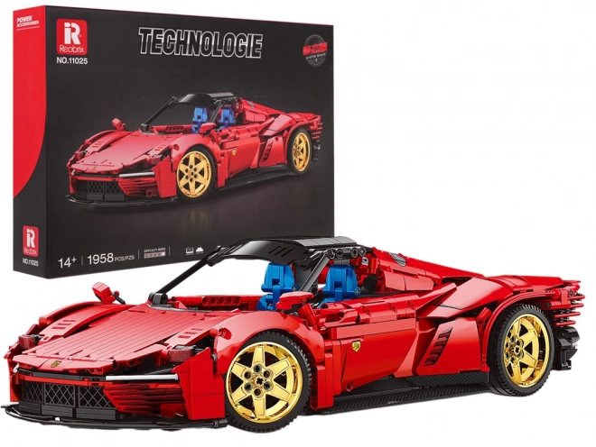 Red Sports Car Building Blocks Set