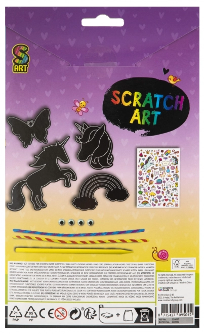 Unicorn Scratch Art Kit – Unicorn and Butterfly