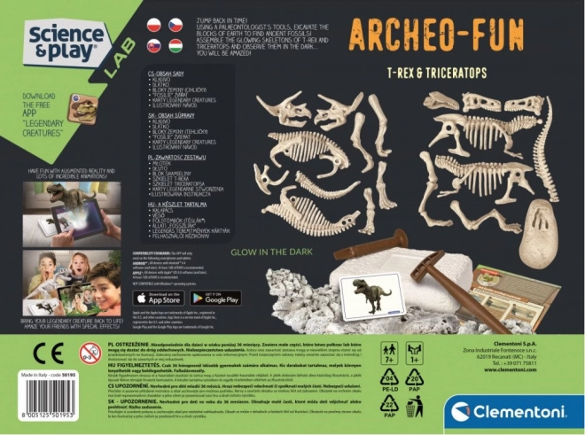 Clementoni Science & Play Archeofun: T-Rex and Triceratops