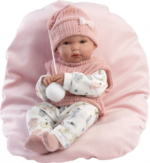 Realistic Baby Doll GIRL with Full Vinyl Body 35 cm